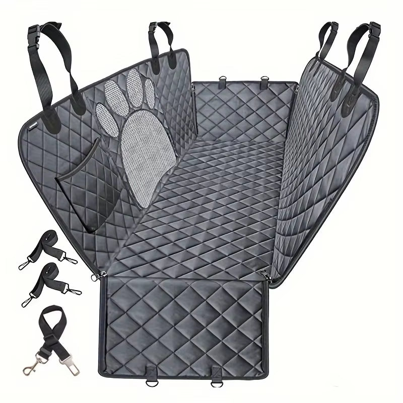 Dog Seat Cover, Pet Dog Seat Cover, Hammock Heavy Duty Scratch Resistant anti Slip Durable Soft Pet Rear Seat Cover for Cars, Tr