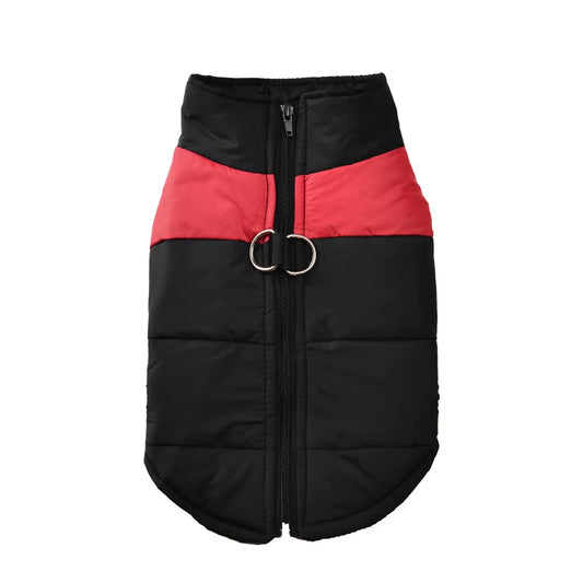 Pet Dog Jacket Warm Winter Clothes for Small Large Dogs Labrador Coat Windproof Waterproof Puppy Costume Vest with D-Ring Pug