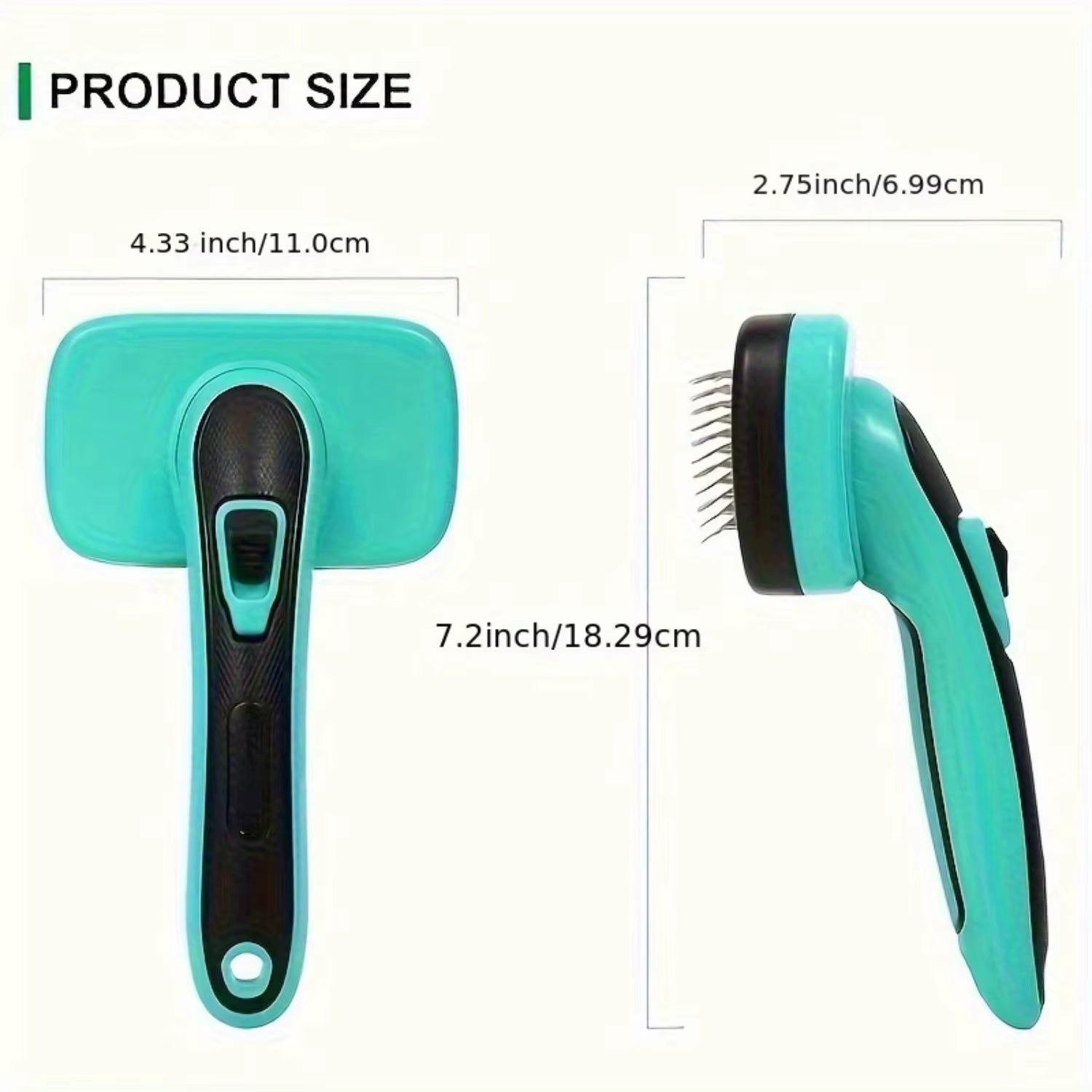 Dog & Cat Brush, Dog Brush for Shedding, Cat & Dog Grooming, Self Cleaning Slicker Brush for Pets, Pet Brush