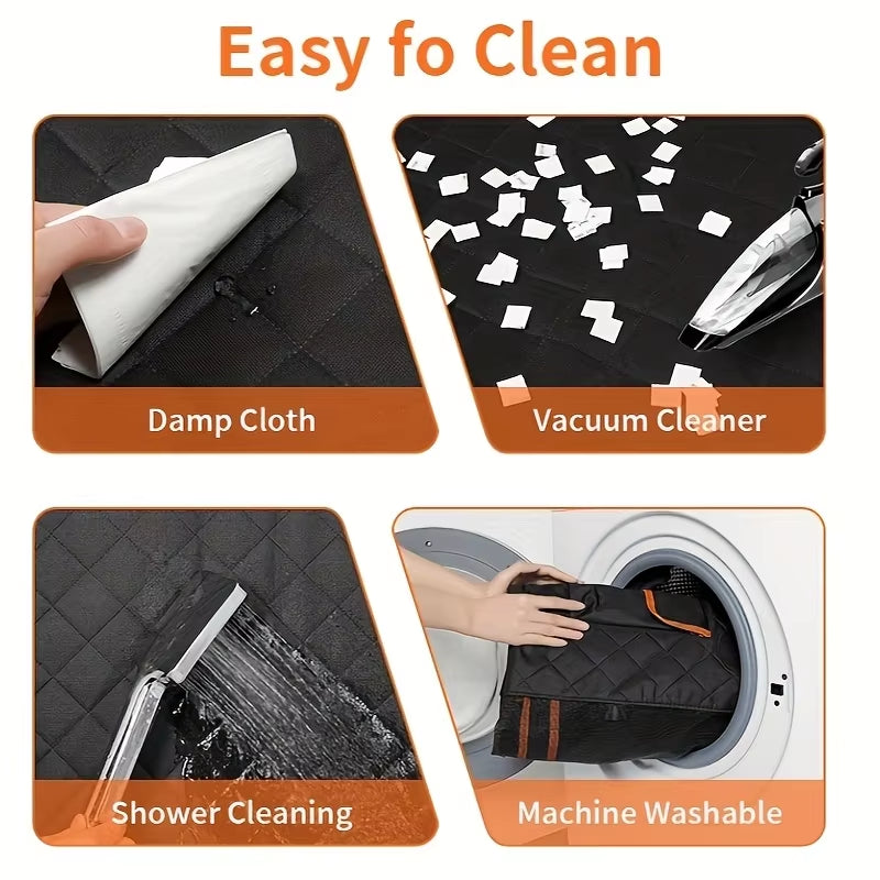 Dog Seat Cover, Pet Dog Seat Cover, Hammock Heavy Duty Scratch Resistant anti Slip Durable Soft Pet Rear Seat Cover for Cars, Tr