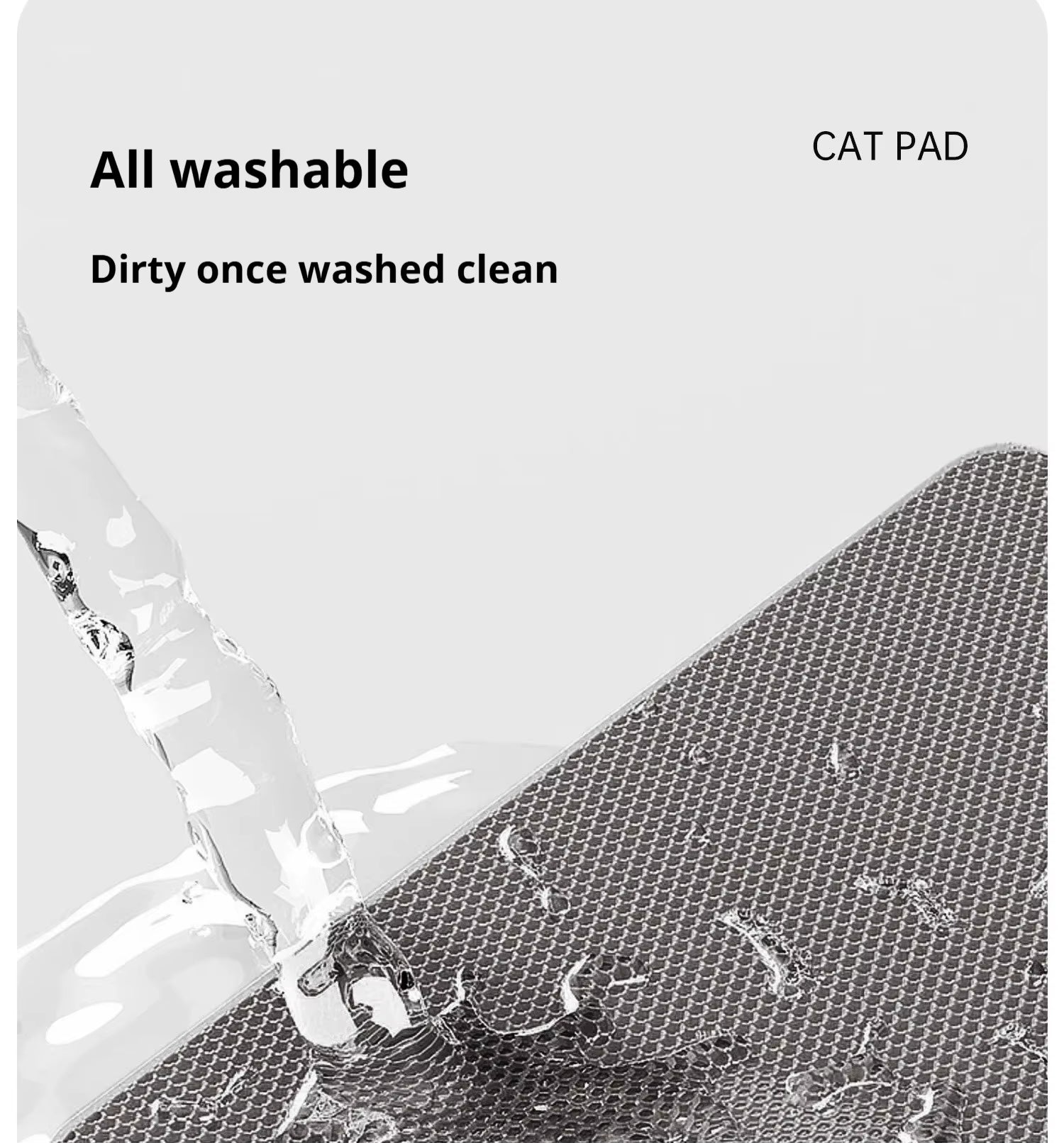 Double-Layer Large Cat Litter Mat, an Anti-Splash Mat for Cat Litter Boxes, a Filtering Mat and Sand Leakage Mat, a Cat Product